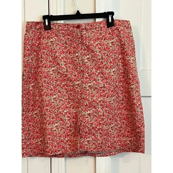EDDIE BAUER FLORAL PENCIL SKIRT PLUS SIZE 18 - Picture 1 of 6
